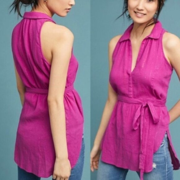 NWOT Maeve Fuchsia Sleeveless Top - Picture 1 of 9